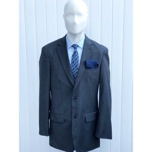2 Button Blair Underwood Gray Blazer 40L